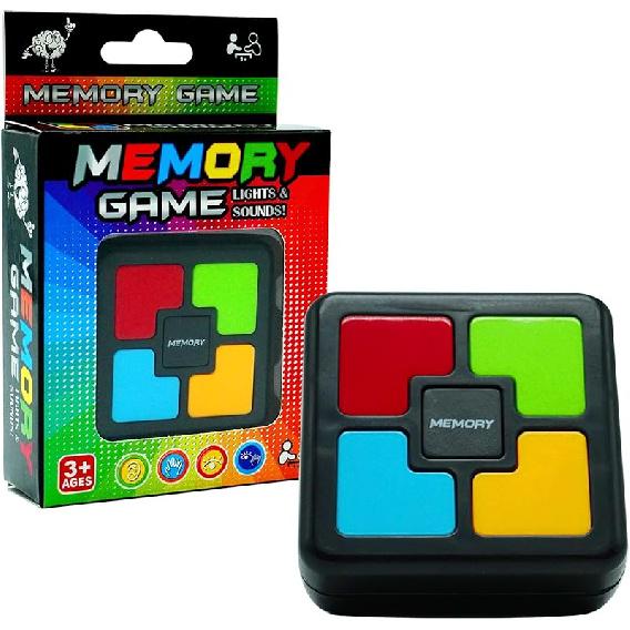 

Handheld Memory Games for Kids Ages 4-8, Light Up Electronic Toys, Car Travel Board Games for Kids,Birthday Gifts for 3-12 Year Old Boys SQUARE
