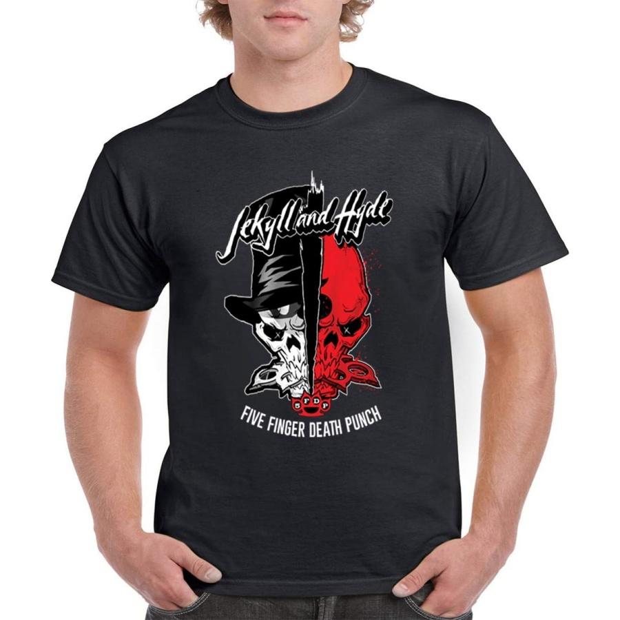Five Finger Death Punch Jekyll and Hyde T-Shirt - 5 Finger Band - 5 Finger Jekyll & Hyde Shirt (XL) Black XXXXXL разноцветный