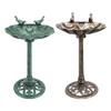 Weather Resistant Garden Bird Bath Large PP Basin Fountain Bird Feeder for Outdoor Patio Landscape