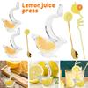 Acrylic Lemon Clip Boat-Shaped Lemon Squeezer Transparent Fruit Juicer Manual Citrus Juicer Kitchen Gadget