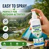 Spray Repellente per Zanzare 120ml Formula a Base d'Acqua Protezione Esterna a Lunga Durata Senza DEET Sicuro per la Famiglia Repellente per Insetti