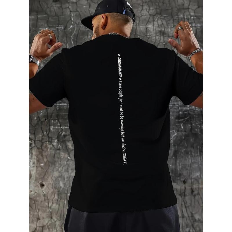 

Men s Minimalist Short Sleeve T-Shirt Solid Color Basic Style XXL білий
