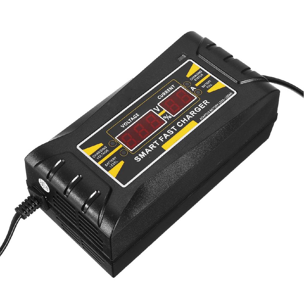 110V/220V To 12V 6A Full Automatic Car Battery Charger Digital Display Smart Fast Power Charging for Car Motorcycle