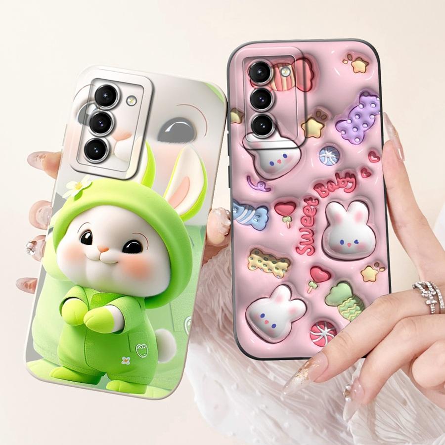 For Samsung Galaxy S21 FE 5G S21FE Phone Case Shell Cartoons Painted Soft Silicone Coque For Samsung SM-G990B Back Cover