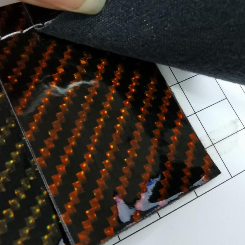 PVC Koženka s karbonovým vláknem Křišťálová fólie Látka do interiéru auta Dekorace volantu Balení rybářského vybavení Vysoce lesklá Domácí dekorace