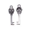 Simple Skeleton Key Charms Multi Color Alloy Pendants For Vintage Themed Jewelry