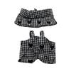 AXLUCE Plush Toy Clothes 16cm Overalls and Hat (Black)