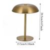 3-Color Lights Mushroom Table Lamp Touch Control Eye-Caring Light Metal Bedside Lamp Detachable Portable LED Desk Light