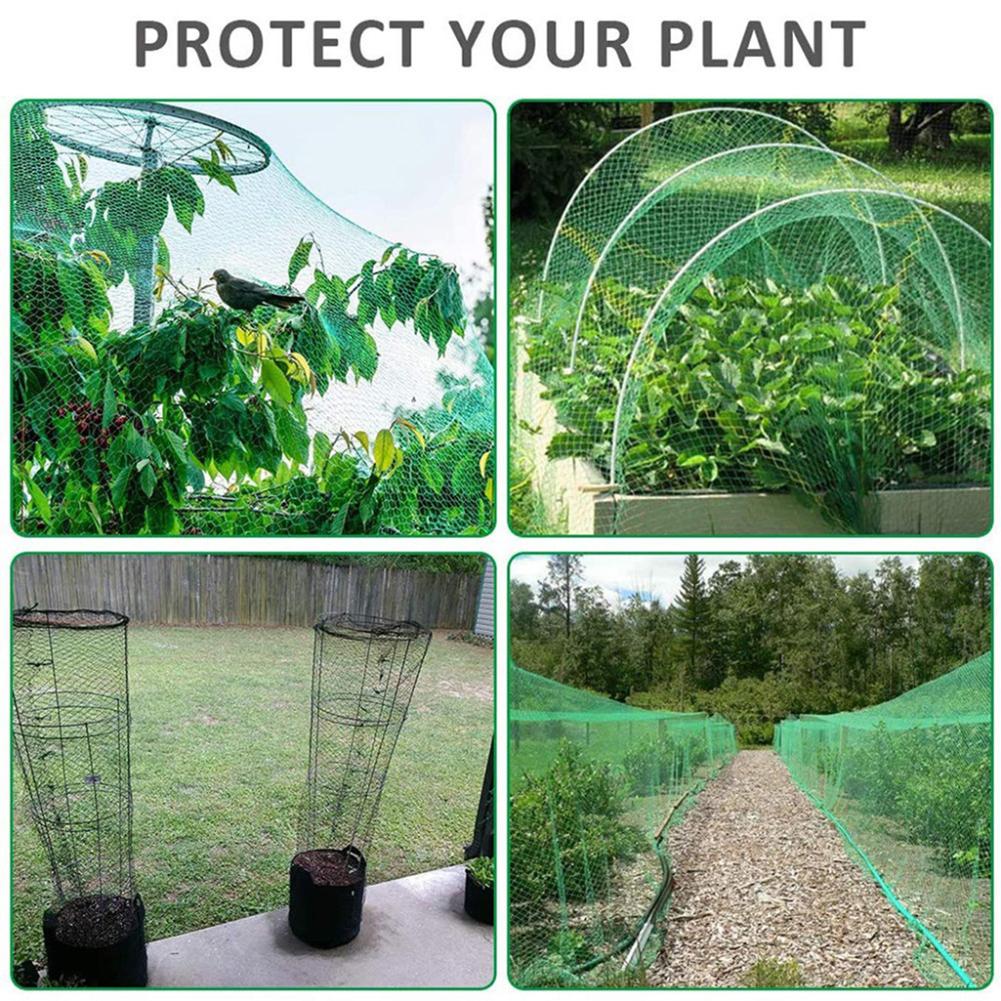 Green Anti Bird Netting Pond Pool Protection Net Mesh Garden Plant Fruit Vegetables Flower Traps Netting Protect Pest Control