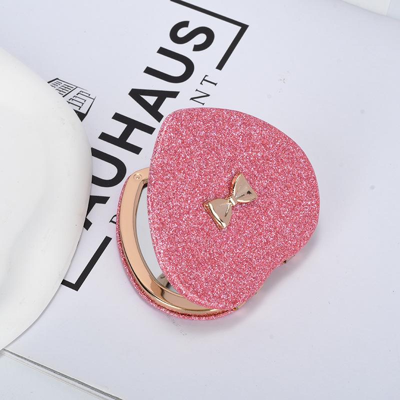 

Компактное двухстороннее зеркало для макияжа в форме сердца для общежитий