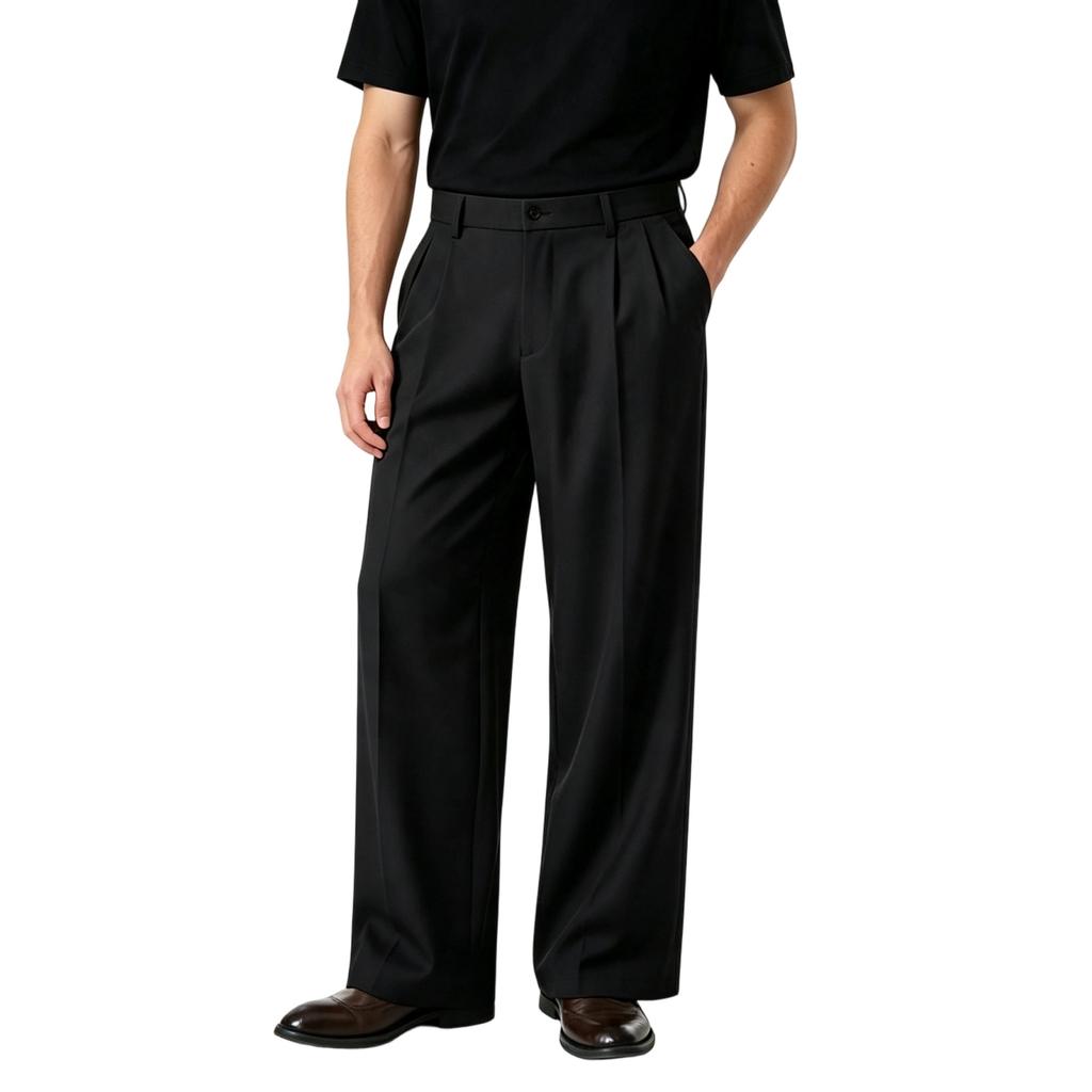 Herren Knitter-Stretch Golf-Anzughose für Business Casual