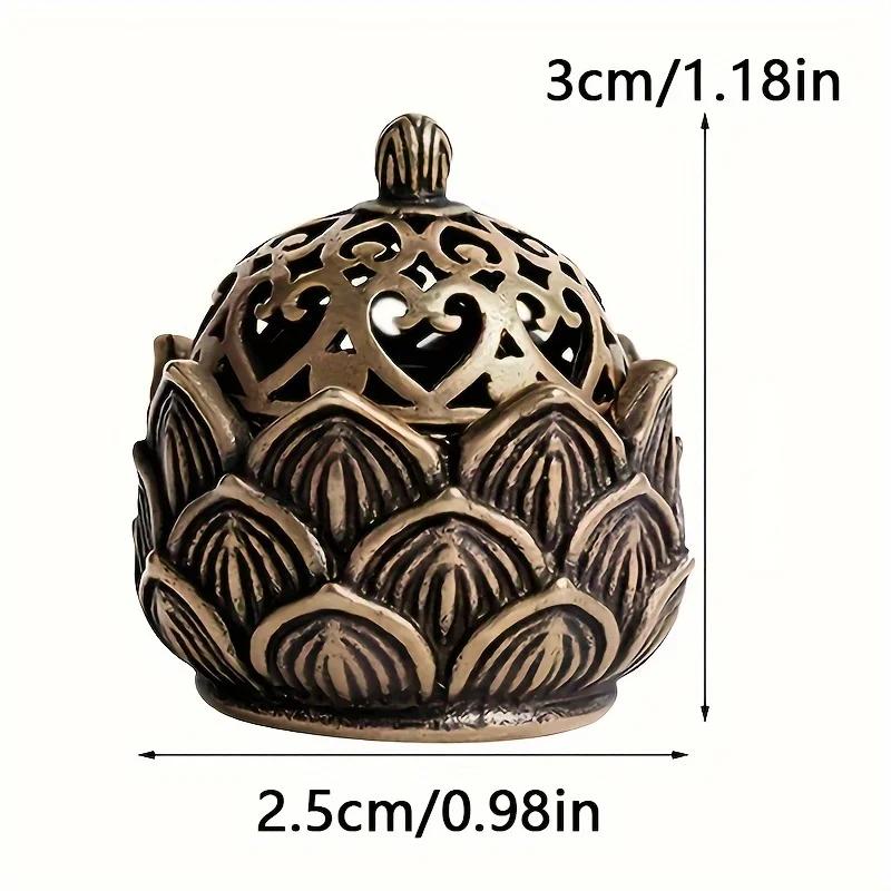 1pc Lotus Incense Holder,Small Inscent Cone Burner,Mini Asian Style Lotus Flower Zen Decor Gift