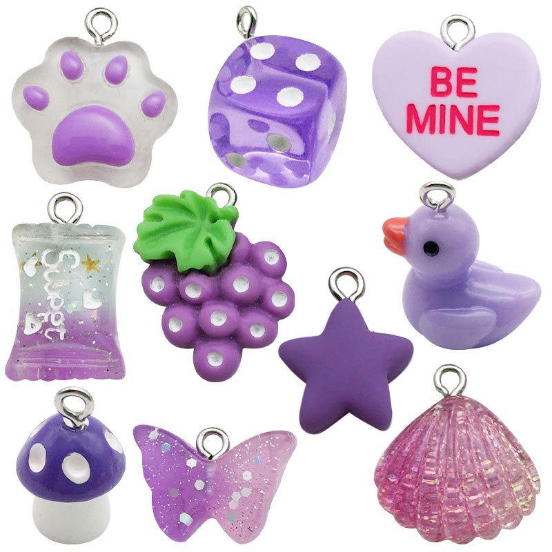 DIY Resin Pink Bear Lollipop Ornaments: Necklace, Earrings, Key Pendant Accessories