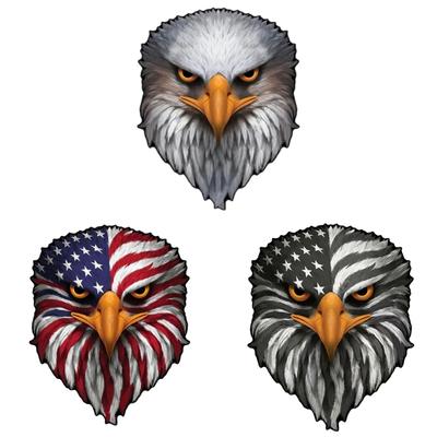 Strong Reflective Patriotic Bird & Flag Sticker Eye Catching Vehicle Sticker for Auto Laptop Coolers Bottle Gift