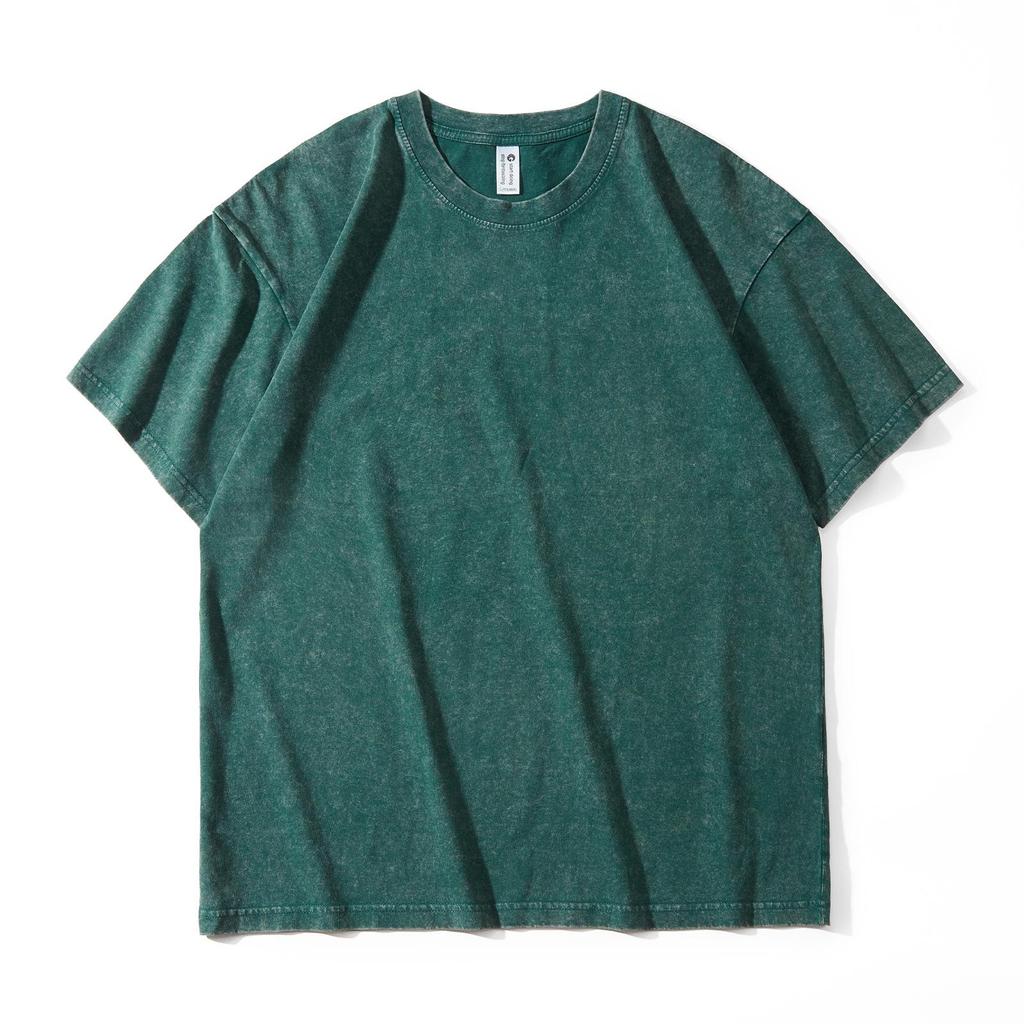 230g Pure Cotton Drop Shoulder Vintage Batik T-Shirt, Short Sleeve, Oversized, Custom Print Logo.