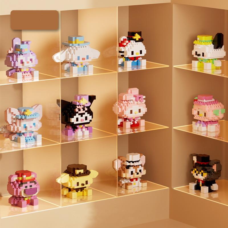 New Creative Micro-particle Toy Building Blocks K226-K248 Hat Party Animation Cartoon Series Educational Leisure Toys