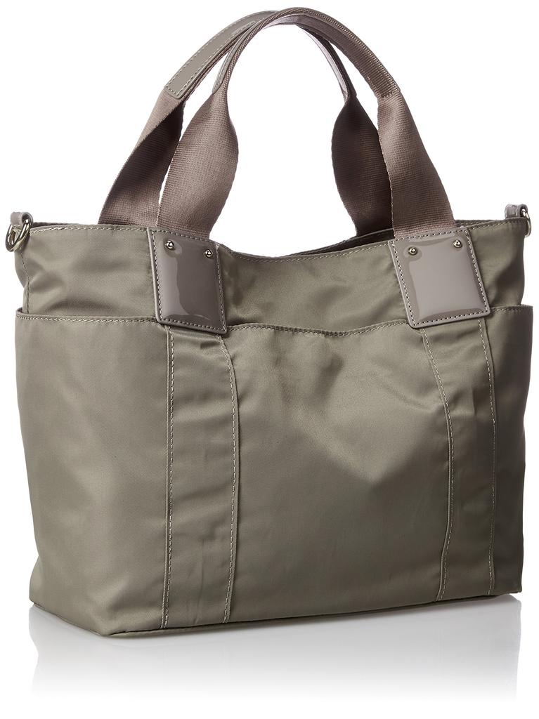 Labagagerie 2-Way Nylon Tote Bag, Women's, B72-12-02, Gray, Free Size