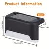 12PCs of Solar Outdoor Deck Lights Commercial Street LED Step Lights Suitable for Balconies Terraces Stairs Fences Lanes Paths