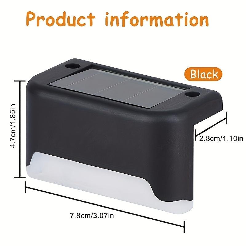 12PCs of Solar Outdoor Deck Lights Commercial Street LED Step Lights Suitable for Balconies Terraces Stairs Fences Lanes Paths