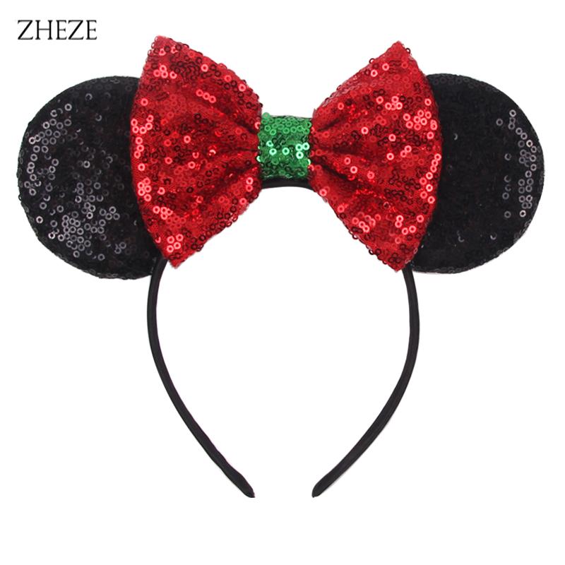 Disney Glänzendes Schloss Mausohren Stirnband Jungen Mädchen Festival Party Cosplay Haarband Frauen DIY Haarschmuck Cartoon Geschenk