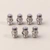 10Pcs 201 Stainless Steel M6 Thread Straight Hydraulic Grease Fitting Grease Nozzle Connection Grease Nipples For Bearing