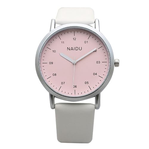 

Women s Watch Dial Easy Read Analog Waterproof, multicolor (white / pink)