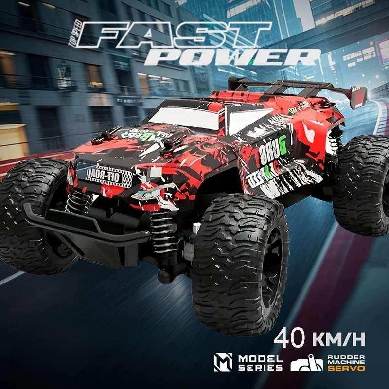 Full-proportion drift remote control car, high-speed driving cool 2.4G beginner large green off-road climbing remote control car