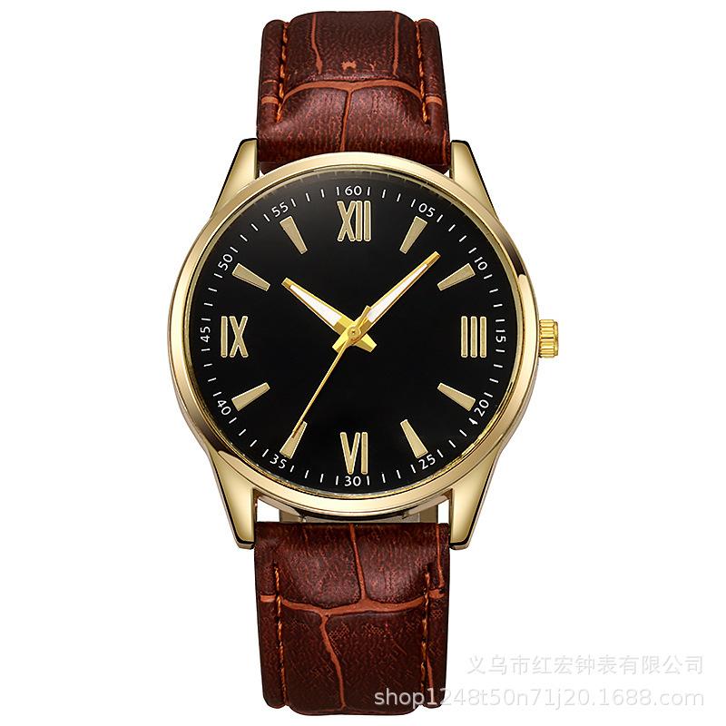 Men's Watch New Business Men's Watch Casual Geneva Quartz Watch Belt Watch