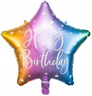 Balon Foliowy Happy Birthday, 40Cm, Mix
