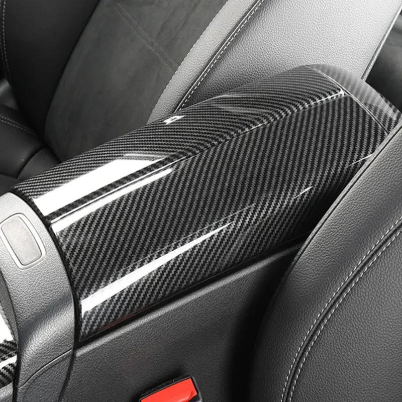 For Mercedes Benz A Class W177 CLA C118 B Class W247 GLB X247 GLA Car Central Armrest Storage Box Cover Trim Sticker Accessories