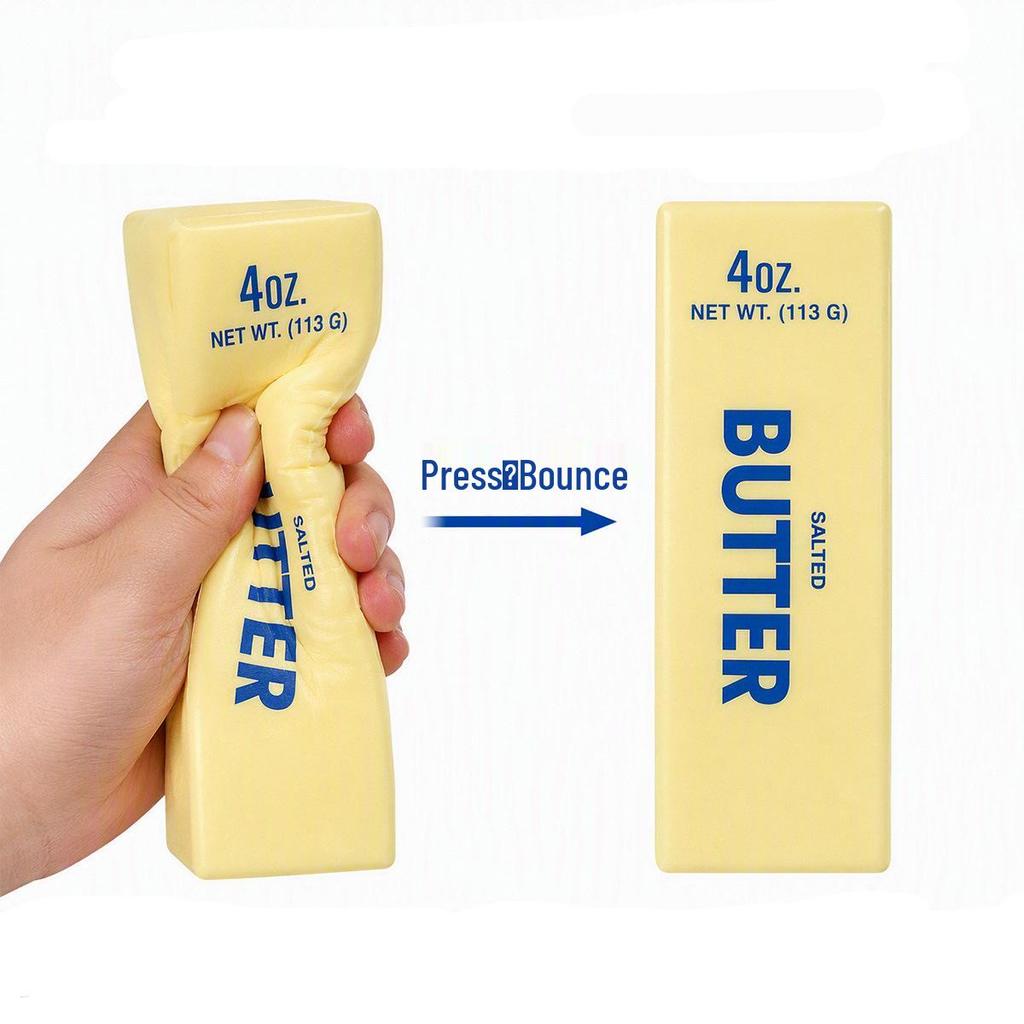 Soft Rebound Butter Stick Decompression Toy - Squeeze and Pinch for Fun and Stress Relief