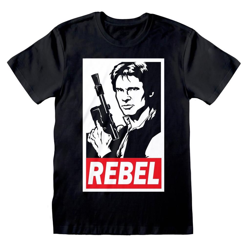 STAR WARS Unisex Adult Rebel Han Solo T-Shirt