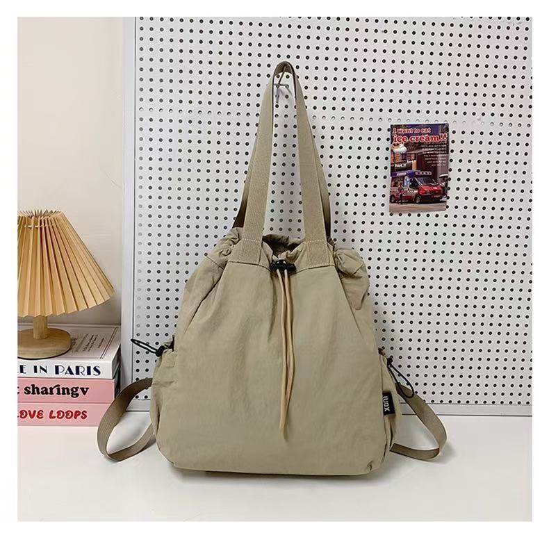 

New Casual Tote Backpack Women s Large Capacity School Bag Multi-Functial Crossbody Shoulder Bag for College Students