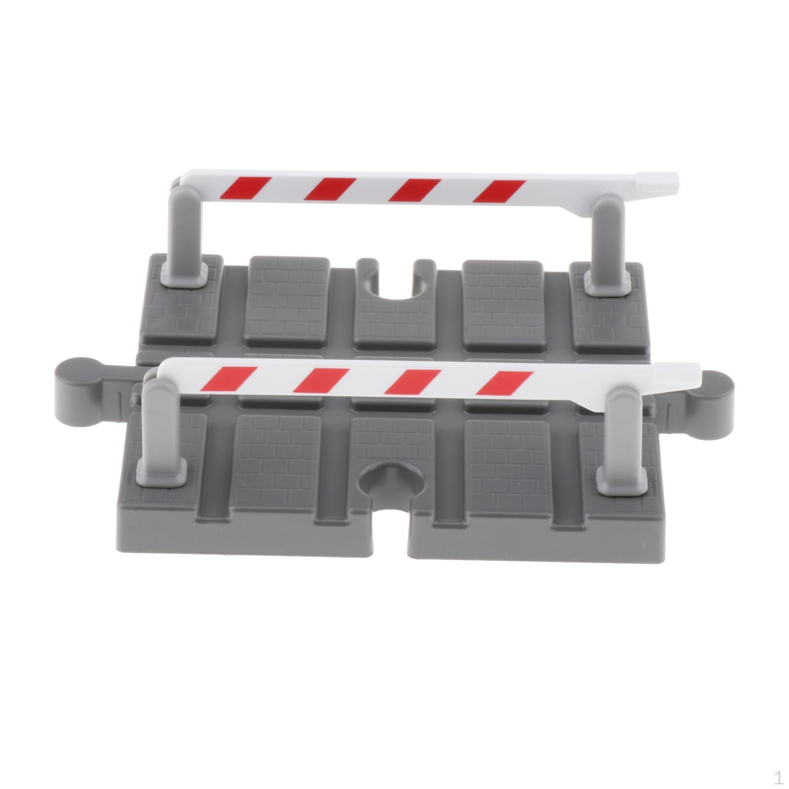 

Kids Wooden Train Scene Props Building Set Road