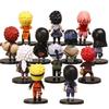 12pcs Naruto Shippuden Anime Action Figures Set Hinata Sasuke Itachi Kakashi Gaara Q Version PVC Toys for Kids Christmas Gifts