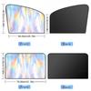 EasyClip Magnetic Car Sun Shades - No Adhesive UV Blinds for Front & Rear Windows | 98% UV Block, Reusable Foldable Shade for SUV/Sedan