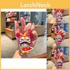 Charming Chinese Lion Dance Boy And Girl Keychain Cute Silicone Bag Accessories