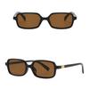 Fashion Retro Rectangle Small Frame Sunglasses For Men And Women Unisex Brown UV Protective Shades