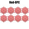Holiday Snowflake Table Mats Christmas Vinyl Place Mats for Dining Table Wedding Decorative Kitchen Table Mats