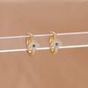 Luxury Zircon Evil Eye Earrings For Women Vintage Gold Color Stainelss Steel Hoop Earring Wedding Aesthetic Jewelry Gift brincos