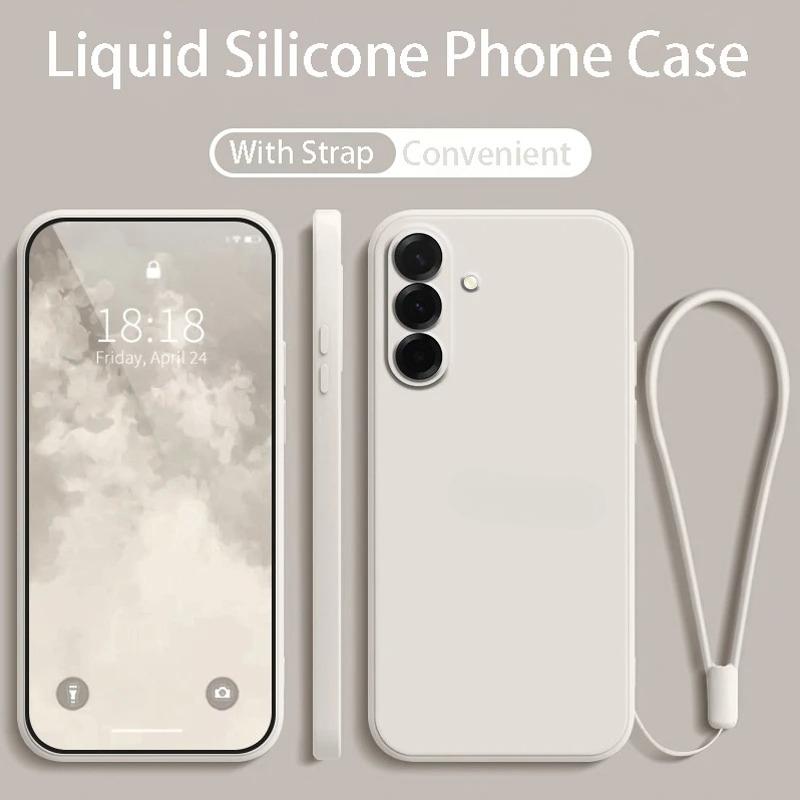 Liquid Silicone Phone Case For Samsung Galaxy A57/37/27/17/07 A56/36/26/16/06 A55/35/25/15/05S Protect Back Soft Cover