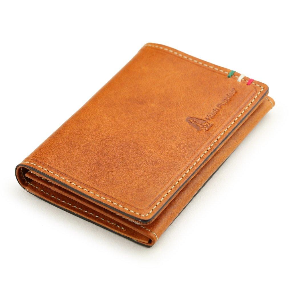 

Italian Leather Business Card Holder Camel [Hushpuppy] Rally