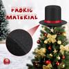 DIY Snowman Making Hat Kit for Christmas Holiday Outdoor Use Easy Assembly Reusable Decorative Ornament for Family Fun