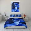 Moonlit Woman with Flowing Hair Bedding Duvet Cover Set Duvet Cover Pillowcases  (1*Duvet Cover 2*Pillowcases, without duvet insert)