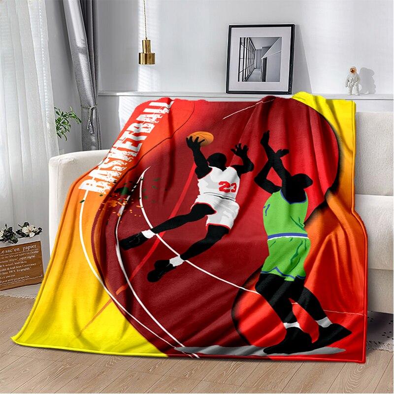 Fashion Basketball Blanket Custom Lightweight Thermal Insulation Blanket Sofa Blanket Bed Office  Blankets for Beds