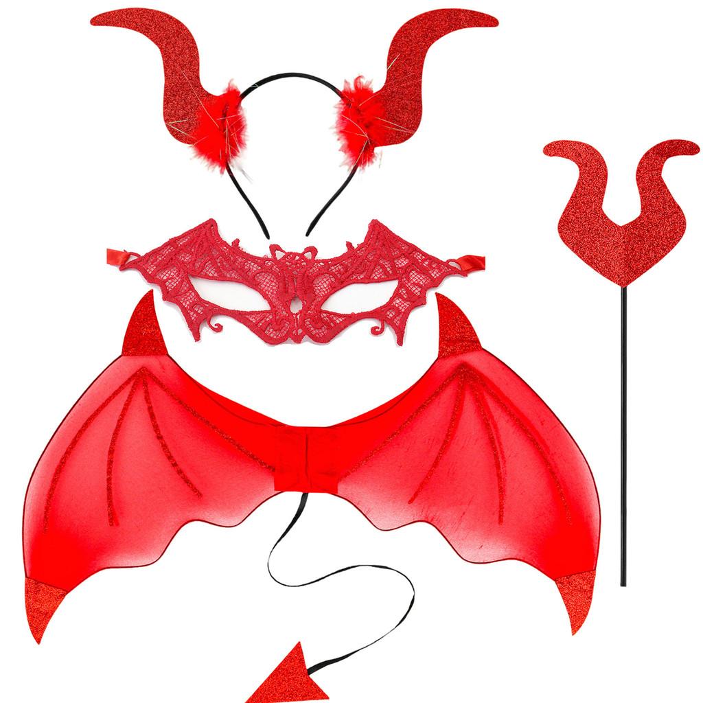 Halloween Demon Horns Costume Headgear For Party Cosplay And Diy Makeup