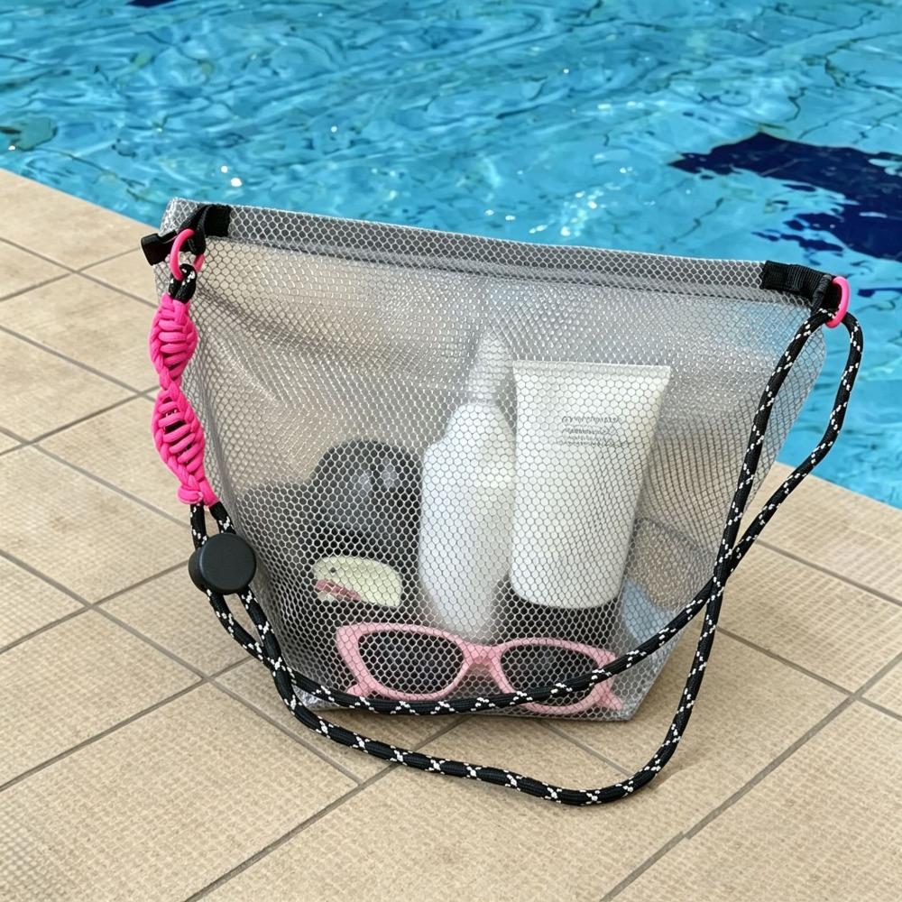 PVC EVA Waterproof Storage Bag Transparent Travel Toiletry Bag Simple Cosmetic Bag Travel серый