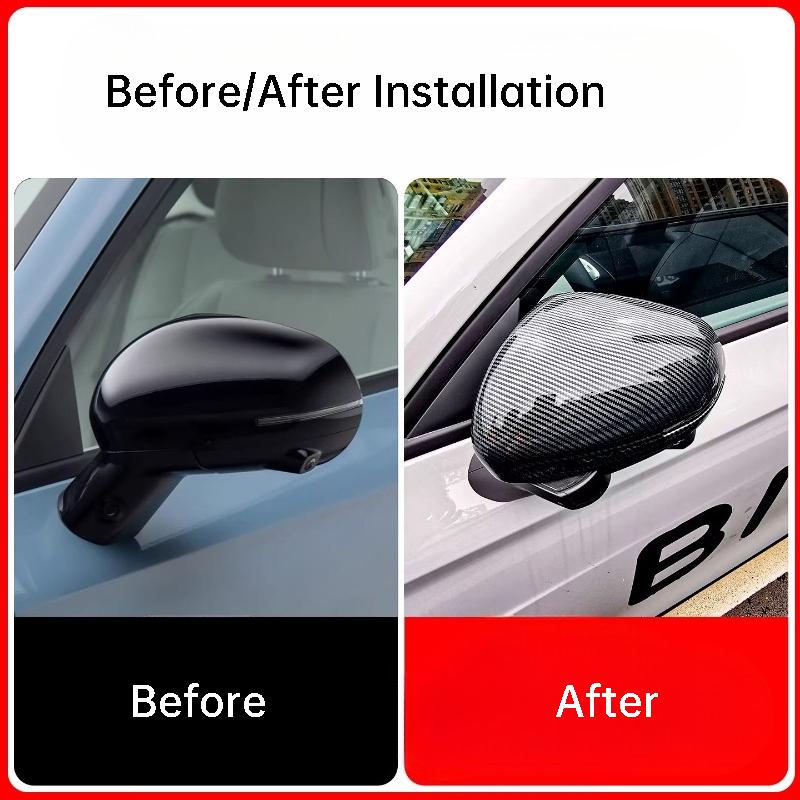 For Leapmotor B10 Car Rearview Mirror Shell Cover Anti Scratch Carbon Fiber Protective Case Exterior Modification Accessories