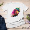 Horse Rainbow Watercolor Artistic Horse Design Unisex T-shirt