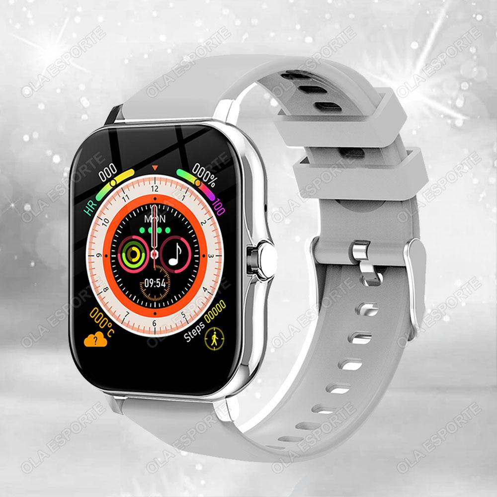 

1.83 Waterproof Smart Watch with Message Answer Call Sleep Monitoring Sports Pedometer Information Alerts For iPhone Android серый